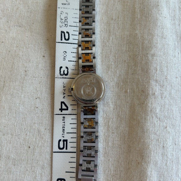 Auth HERMES QZ Clipper Ivory Dial Date Round Watch - Picture 10 of 10